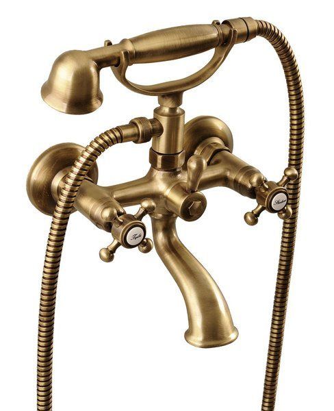Reitano Rubinetteria ANTEA Wandmontage badmengkraan incl. handdouche, brons