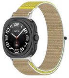 Wigento Samsung Galaxy Watch Ultra 47mm: Elastische sportband met klittenbandsluiting, gemaakt van nylon (model M7)