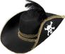 Finidi Piratenhoed dames met schedel en veren