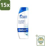 Head & Shoulders Classic Clean Shampoo - 400 ml - 15 stuks