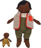 Manhattan Toy Playdate Friends babypop Ellis donkere pop 35cm bruin, groen