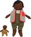 Manhattan Toy Playdate Friends babypop Ellis donkere pop 35cm bruin, groen