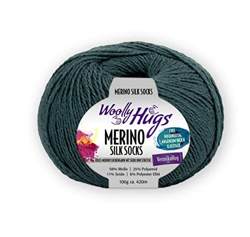 Woolly Hugs Merino Silk Socks ca. 420 m col. 268 100 g