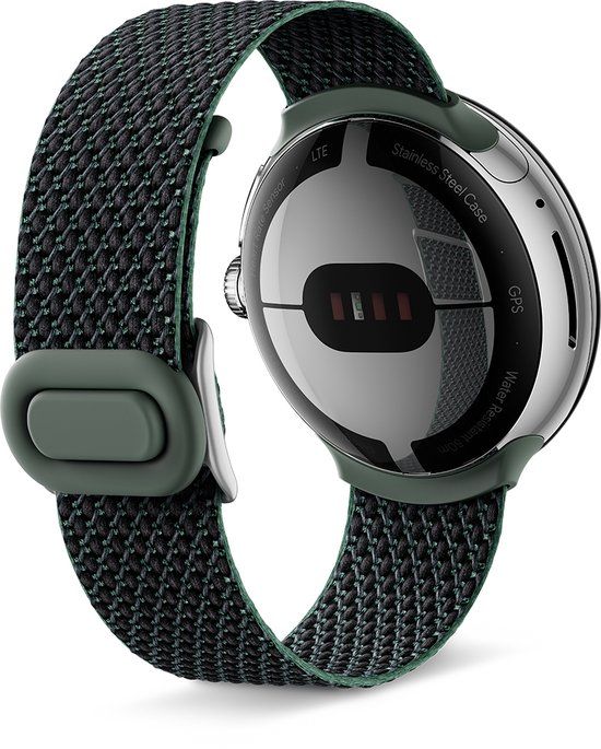 Google Geweven armband voor Pixel Watch One Size Groen
