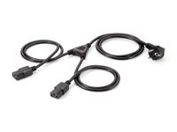 Equip 112220 Elektrokabel 1,8 m CEE 7/7 2 x C13 Stecker