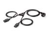 Equip 112220 Elektrokabel 1,8 m CEE 7/7 2 x C13 Stecker