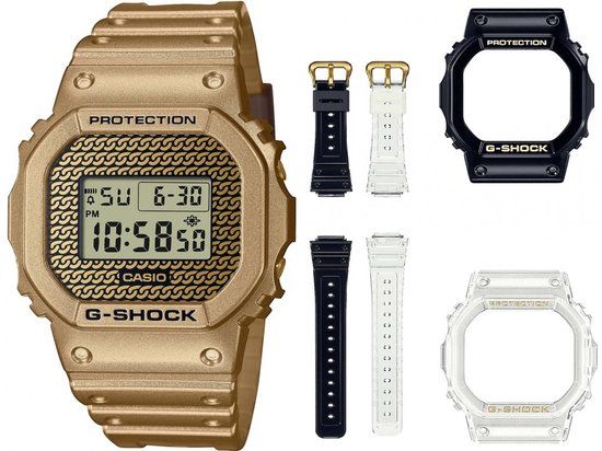Casio G-Shock DWE-5600HG-1ER Horloge - Goudkleurig - Ø 36 mm - Heren