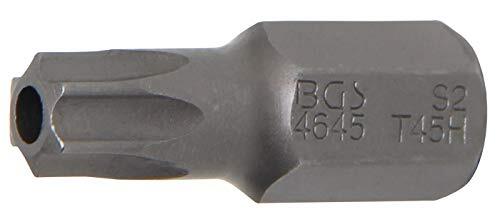 Bgs 4645 | Bit | lengte 30 mm | 10 mm (3/8") buitenzeskant | T-profiel (voor Torx) met boring T45