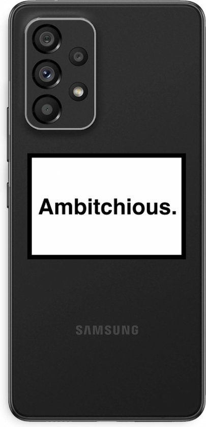 Case Company® Samsung Galaxy A53 5G Hoesje - Ambitchious - Soft Cover