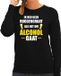 Bellatio Decorations Shoppartners Bv Apres ski sweater Geen ruggengraat zwart dames - Wintersport trui - Foute apres ski outfit/ kleding XL