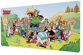 Grupo Erik Officiële Asterix XXL muismat - bureauonderlegger - 80 cm x 35 cm antislip rubberen basis muismat, gaming-muismat, toetsenbordmuismat, asterix-geschenken