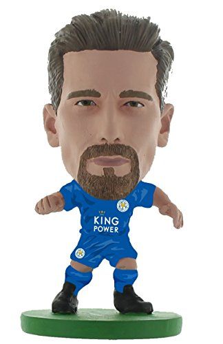 Soccerstarz Leicester Adrien Silva Home Kit (Classic) /Figuren, Groen, 5cm