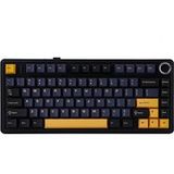 AULA F75 - Clavier de jeu sans fil - Mécanique - Gasket - Hot Swap - Claviers QWERTY - Tri mode - 80 touches - Noir tonnerre