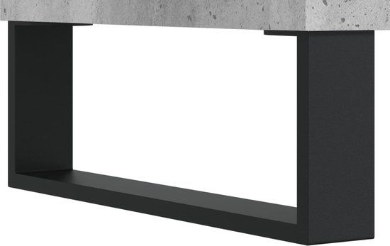 VidaXL Hoge kast 69,5x34x180 cm bewerkt hout betongrijs