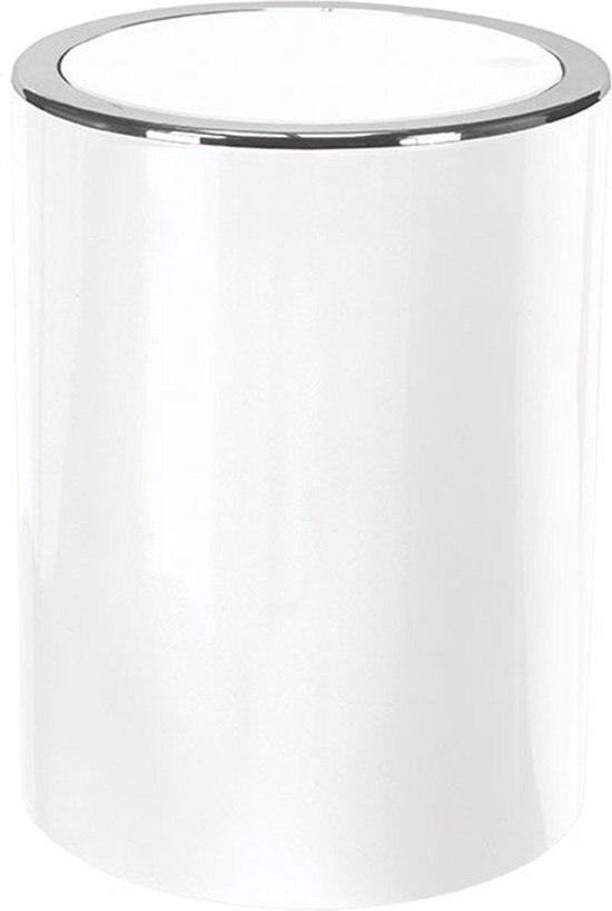 KLEINE WOLKE - Afvalemmer Clap Mini - Wit - 5 Liter