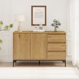 en.casa Dressoir Kistiandi 120x40x76 cm donker eiken