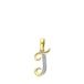 Lucardi Dames alfabet hanger met diamant (0,03ct) - Hanger - Cadeau - 14 Karaat Goud - Geelgoud