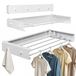 Sèche-linge mural 80 cm de large, 5 barres, capacité de charge de 25 kg, pliable