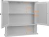 Zaltino Badkameraccessoires van hout, geschikt om op te hangen – Onderkast voor wastafel – Wit, MDF, 56 x 13 x 58 cm