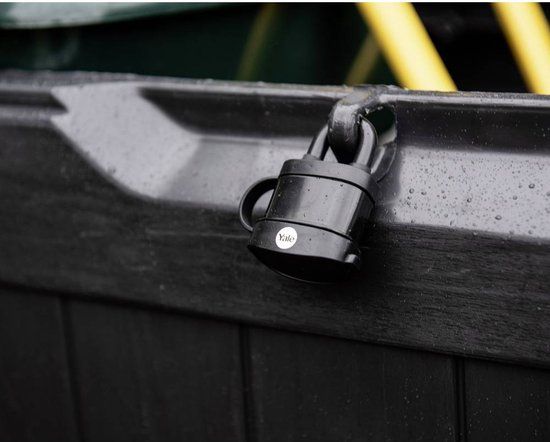 YALE Y222B/35/122/3 Hangslot 35 mm Gelijksluitend Zwart Cijferslot