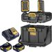 DeWalt DWST08061-1 Werkzeugkoffer mit integrierter Beleuchtung 395 x 352 x 255 mm ToughSystem 2.0 + 2x Akku 4,0 Ah + Ladegerät
