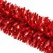 Ger Import Kerstslingers - 6x - glitter rood - folie - 180 x 12 cm