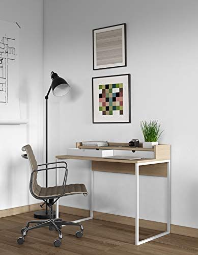 TemaHome Rise bureau - eikenfineer - wit - L100xB55xH85 cm