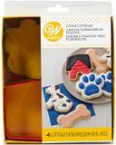 Wilton Uitsteekvormpjes - Huisdieren - Kunststof - Koekvormpjes - Set van 4