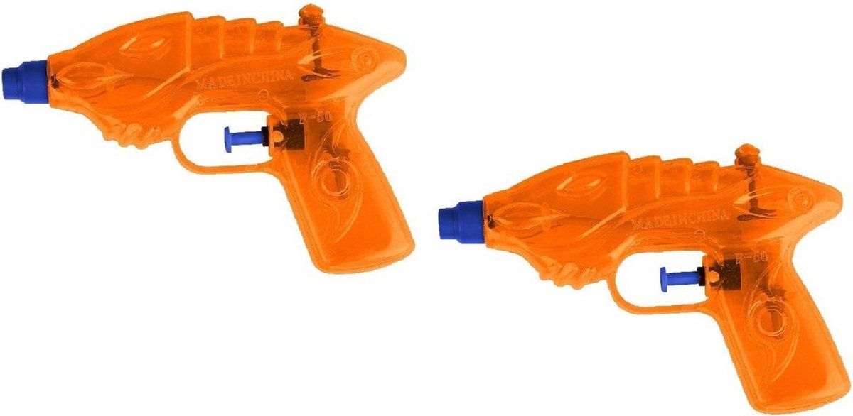 Summertime Waterpistool - Oranje - 16,5 cm - 2 Stuks