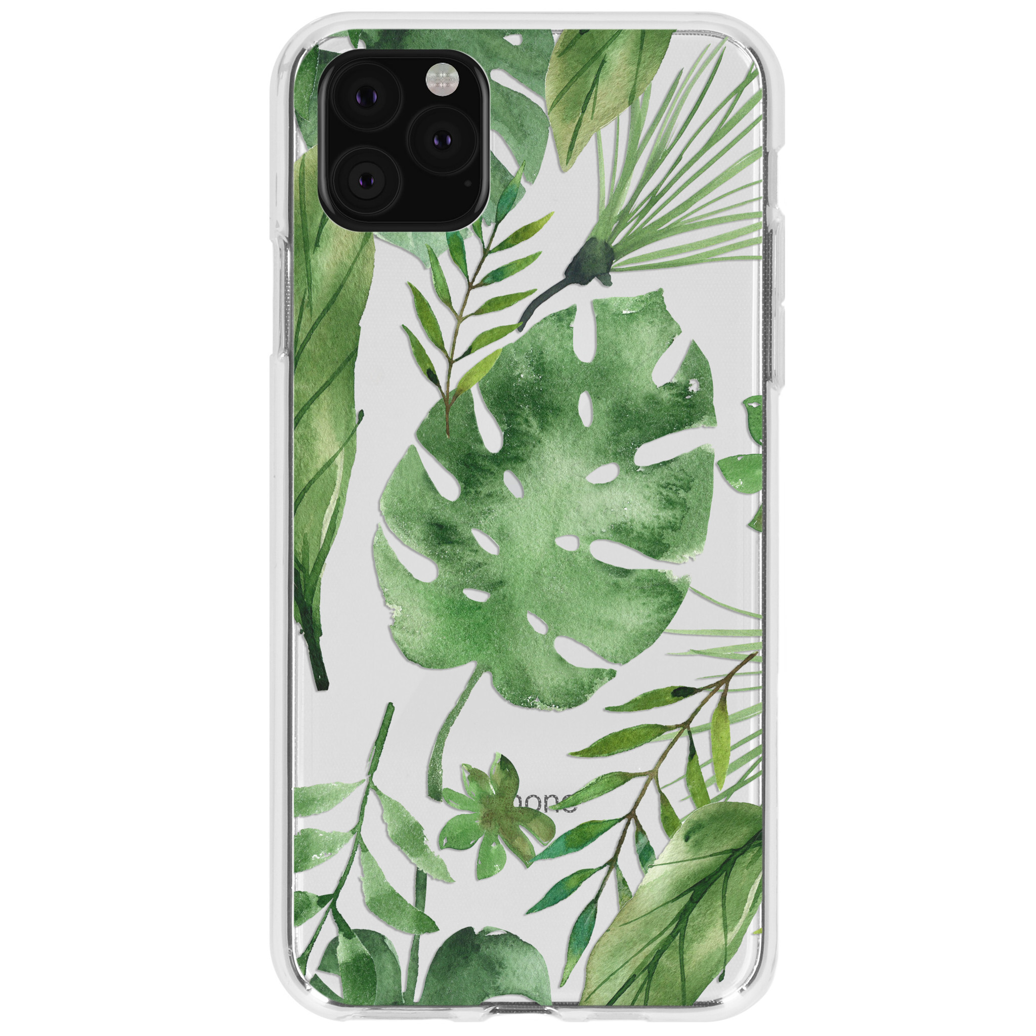 - Design Backcover iPhone 11 Pro Max hoesje - Monstera Leafs