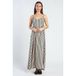 Spooq the label gestreepte maxi jurk - zwart