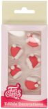 FunCakes Suikerdecoraties - Kerstmuts - 12 Stuks