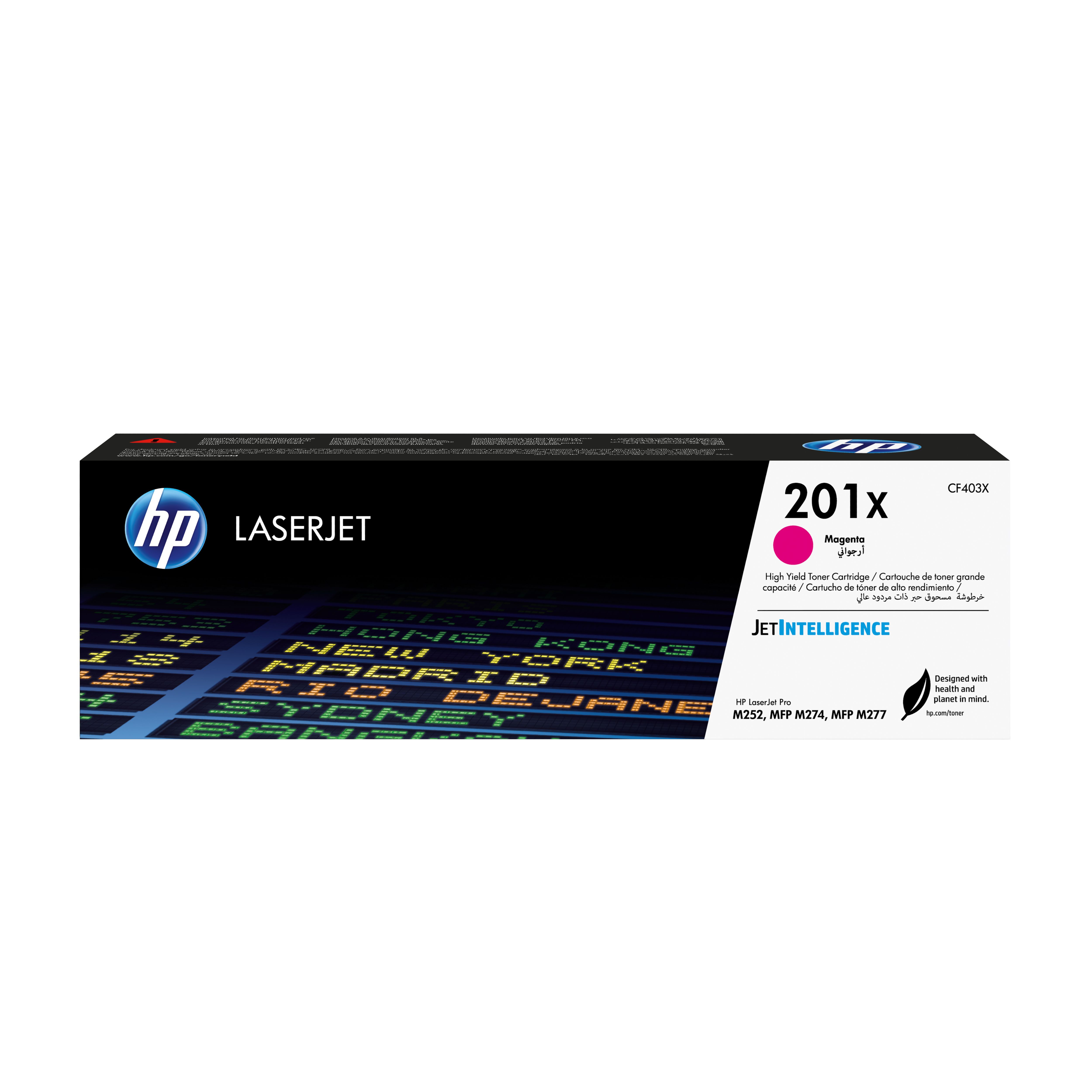 HP 201X High Capacity Magenta Toner Cartridge - Original