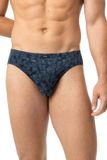 Mey Jazzbroek Serie Dark Leaves Heren Slip Yacht Blue Katoen/Elastaan XXL
