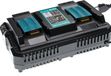 vhbw Double chargeur compatible avec Makita BFR540ZJ, BFS440RFE, BFR440SFE, BFR540Z, BFS440, BFR540, BFR540RFE batteries d'outils Li-Ion, 120 W, 14,4 V