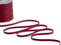 Furlanis Dubbel satijnen lint, Italiaanse stof amarant, 6 mm x 25 m