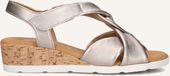 Gabor 761 Sandalen - Sleehak - Dames - Zilverkleurig - Maat 44