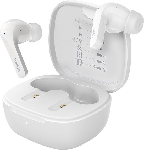 Belkin SoundForm Motion True Wireless Stereo (TWS) In-ear Gesprekken/Muziek/Sport/Elke dag Bluetooth Wit