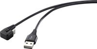 Renkforce RF-4609276 USB-kabel USB 2.0 USB-C stekker, USB-A stekker 1.00 m Zwart