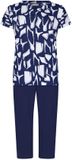 Pastunette - Pyjama - Midnight Mosaic - Bio Katoen - Blauw - Maat 46