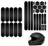 Set van 22 stickers reflecterende, verkrijgbaar in zes maten, hoge zichtbaarheid 's nachts, voor fiets, kinderwagen, helm, motorfiets, bromfiets