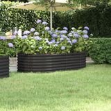 Maison Exclusive - Jardinière surélevée, acier galvanisé, 152x80x36 cm, anthracite