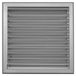 Aluminium grille de ventilation, 30x30 cm, avec lamelles réglables