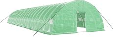 vidaXL Tuinkas met stalen frame 120 m² 20x6x2,85 m groen