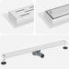 Tuyau de douche 2-en-1 avec siphon 360° argent 90 cm