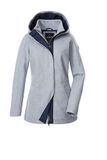 G.I.G.A. DX dames Wol-look jas/overgangsjas met capuchon GW 78 WMN JCKT, stahlblau, 40