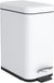 Relaxdays badkamer pedaalemmer, 5L soft-close, matte afwerking, uitneembare emmer, 29.5x14x26cm