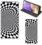 B2Ctelecom Samsung Galaxy A32 5G Book Case van Kunstleer met Illusie opdruk