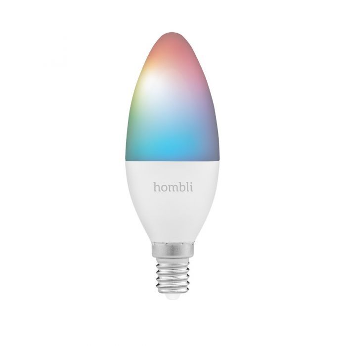 Hombli Smart Lamp - Wit en gekleurd licht- Dimbaar E14 LED - Wifi