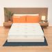 AILIME SRL Matras voor tweepersoonsbed, afneembare overtrek van traagschuim, 160 x 200 cm, hoogte 25 cm, orthopedisch, premium matras